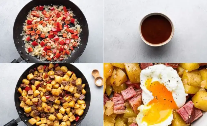 Make hash and eggs