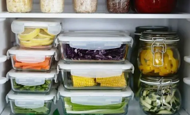 Fridge with products