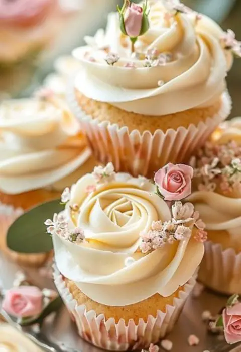 Wedding Cake with Cupcakes