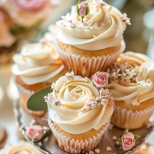 Wedding Cake with Cupcakes